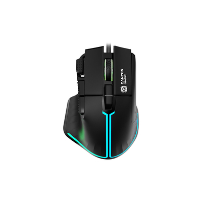 Product Ποντίκι Gaming Ενσύρματο Canyon Fortnax GM-636 20000 DPI/RGB/9 Keys bk base image