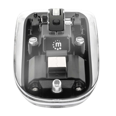 Product Ποντίκι Ενσύρματο Manhattan Funk USB-A 4buttons RGB LED Black transparent base image