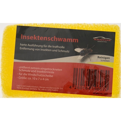 Product Σφουγγάρι Πλυσίματος Xantos insect sponge, yellow base image
