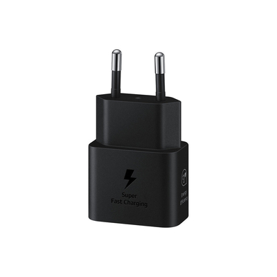 Product Φορτιστής Πρίζας Samsung Galaxy Fast 25W w/o Cable Black Blister base image