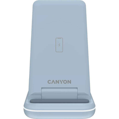 Product Ασύρματος Φορτιστής Canyon Dock 3in1 Foldable/15W/QI/LED blue base image