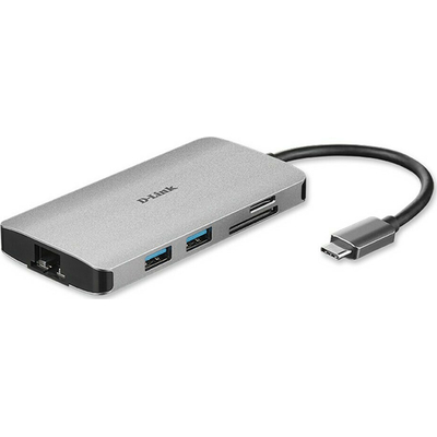 Product Docking Station D-Link DUB-M810 8-in-1 USB-C with HDMI/USB-PD/GBE/SD-R. base image