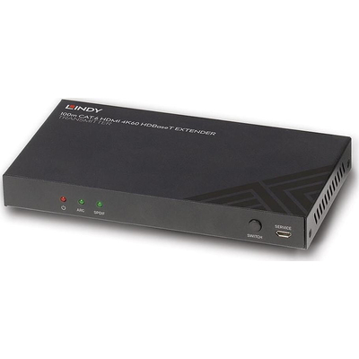 Product KVM Switch Lindy 100m Cat.6 HDMI 4K60 HDBaseT TransmitterAudio,IR/RS232 base image