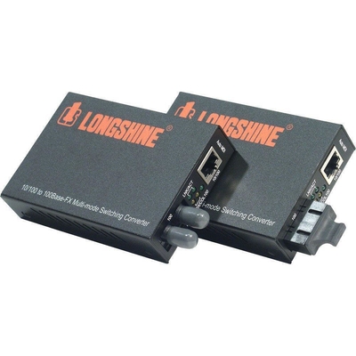 Product Converter Longshine 10/100TX to 100FX MultiMode ST base image