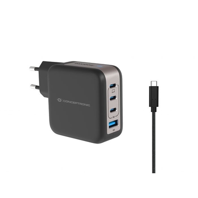 Product Φορτιστής Πρίζας Conceptronic 4Port 100W,3xUSB-C,1xUSB-A 1.5m sw base image