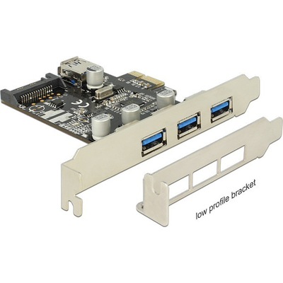 Product Controller Delock PCI Expr 3x USB3.0 ext + 1x USB3.0 int +LowProfi base image