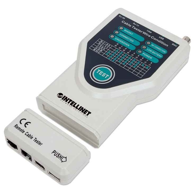 Product Tester Καλωδίων Intellinet 5-in-1 RJ45/RJ11/USB/FireWire/10Base base image