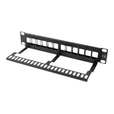 Product Patchpanel Lanberg Blank 12Port 1U Keystone Organizer schw. base image