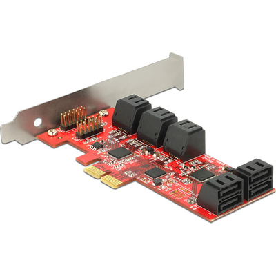 Product Controller Delock PCI Expr 10x SATA III int +Low Profile base image