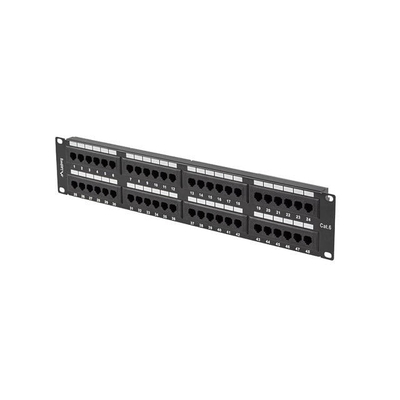 Product Patchpanel Lanberg 48-Port 2U 19" Cat. 6 UTP Black base image