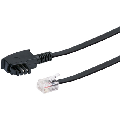 Product Καλώδιο Δικτύου Blackiger DSL-cable RJ12 6P2C -> TAE-F 6P4C 6m Black base image