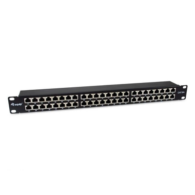 Product Patchpanel Equip 48x RJ45 Cat6A 19" FTP 1HE Premium Black base image