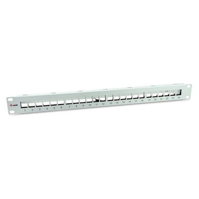 Product Patchpanel Equip 24x Cat6A 19" FTP 1HE Keystone Montage ws base image