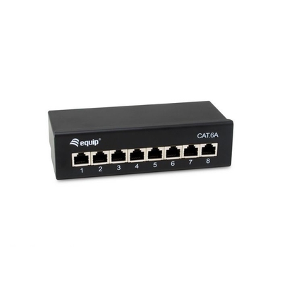 Product Patchpanel Equip 8x RJ45 Cat6A FTP 1HE Premium Black base image