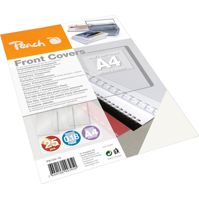 Product Εξώφυλλο Βιβλιοδεσίας Peach cover transparent colorless A4 0.18mm 25 pcs. Retail base image