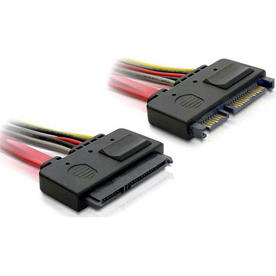 Product Καλώδιο Delock SATA-Verl. SATA 22pin -> SATA 22pin St/Bu 0.20m rot base image
