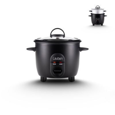 Product Βραστήρας Ρυζιού Lauben rice cooker 0.6l 600BC multifunction matt black retail base image