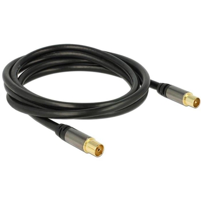 Product Καλώδιο Κεραίας Delock IEC -> IEC St/Bu 2.00m Black base image