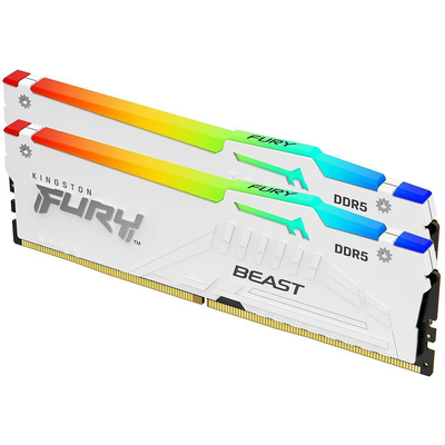 Product Μνήμη RAM Σταθερού DDR5 64GB 6000 CL30 Kingston KIT (2x32GB) FURY Beast Wh base image