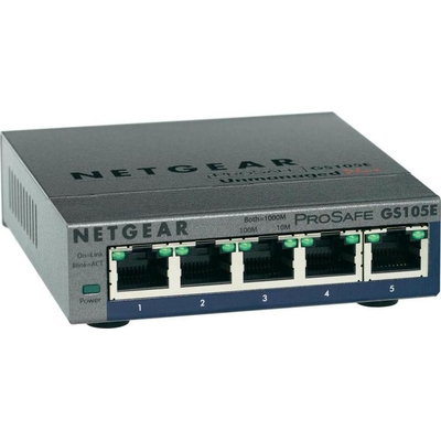 Product Network Switch Netgear 5x GE GS105E-200PES webmanaged base image
