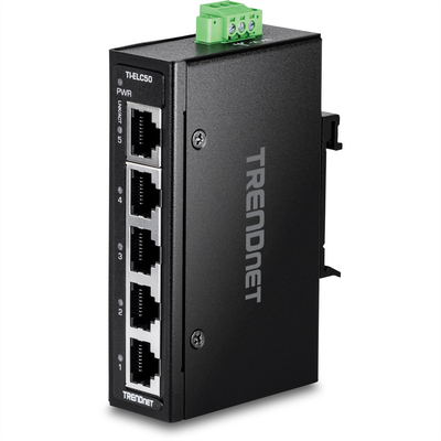 Product Network Switch Trendnet 5-Port Industrial Fast Ethernet DIN-Rail Mini base image