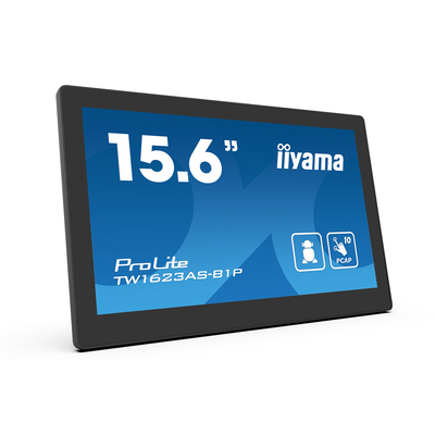 Product Monitor 15.6" Iiyama 39.5cm TW1623AS-B1P 16:9 M-Touch miniHDMI base image