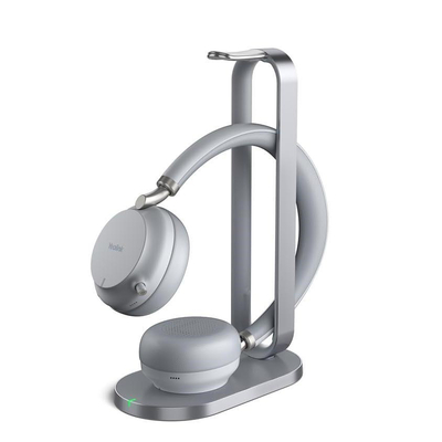 Product Headset VoIP Yealink Bluet.Headset VoIP BH72 UC Gray USB-A Charging Stand base image