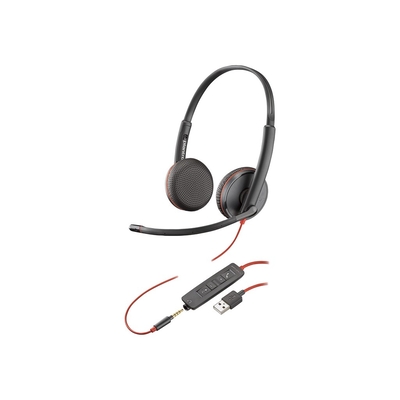 Product Multimedia Headset Poly Blackwire C3225 Stereo 3,5mm base image
