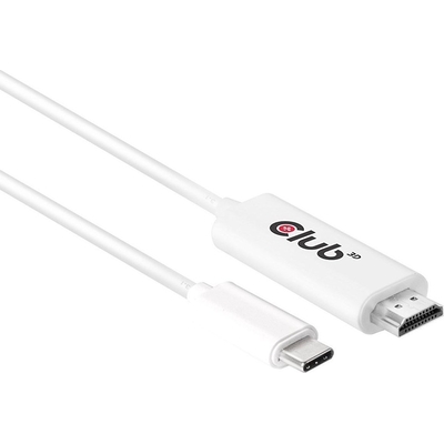 Product Καλώδιο USB Club 3D 3.1 Typ C > HDMI 2.0 UHD 1,8m aktiv St/St base image