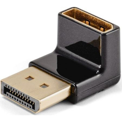 Product Αντάπτορας DisplayPort Club 3D DP > DP 1.4 90° abgewinkelt 4K@120Hz St/Bu base image