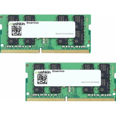 Product Μνήμη RAM Φορητού DDR4 64GB Mushkin Essentials - 2 x 32GB - 260-PIN - 3200 mhz(Ανοιχτή/Ταλαιπωρημένη Συσκευασία) base image
