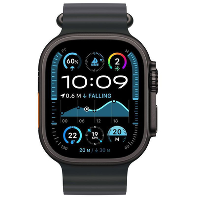 Product Smartwatch Apple Ultra 2 Black LTE 49mm Titanium Case with Ocean Band - Black base image