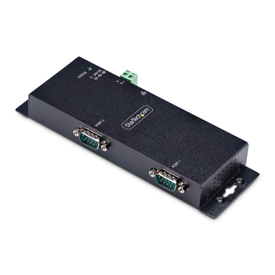 Product Serial to Ethernet Adapter StarTech 2P, IP LAN to RS232 DB9 - TAA Compliant base image