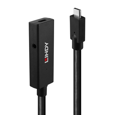 Product Καλώδιο USB Lindy - USB-C extension - 24 pin to DC jack 3.5 mm, 24 pin USB-C - 5 m base image