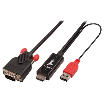 Product Καλώδιο HDMI Lindy to VGA - video converter - Black base image