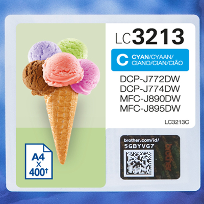 Product Μελάνι Brother LC3213C - High Yield - cyan - original base image