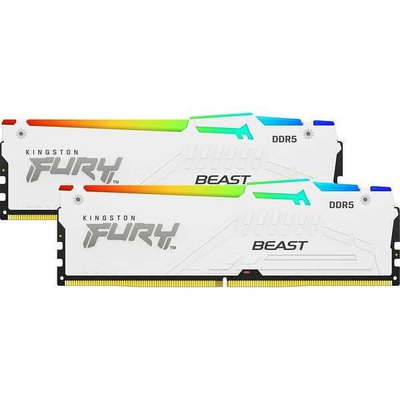Product Μνήμη RAM Σταθερού DDR5 64GB Kingston FURY Beast RGB 2 x 32GB - DIMM 288-pin - 6400 MHz / PC5-51200 base image