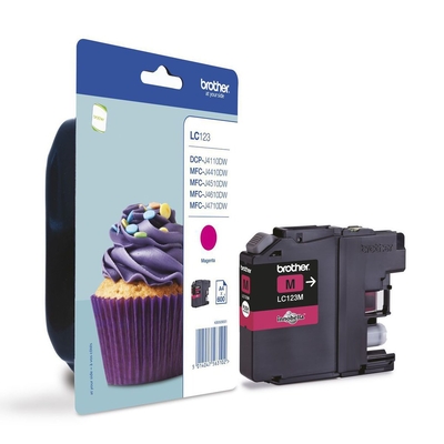 Product Μελάνι Brother LC123M - High Yield - magenta - original base image