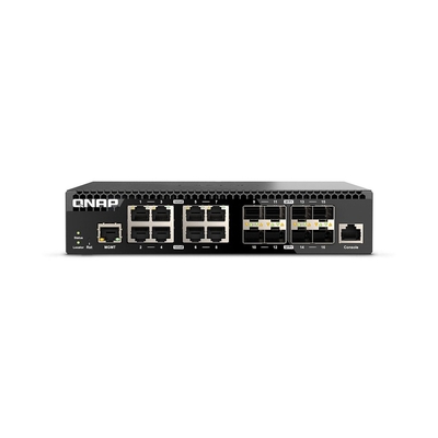 Product Network Switch Qnap QSW-M3216R-8S8T - 16 ports - managed - rack-mountable base image