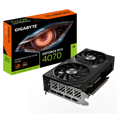 Product Κάρτα Γραφικών Gigabyte GeForce RTX 4070 WINDFORCE 2X OC V2 12G - OC Edition base image