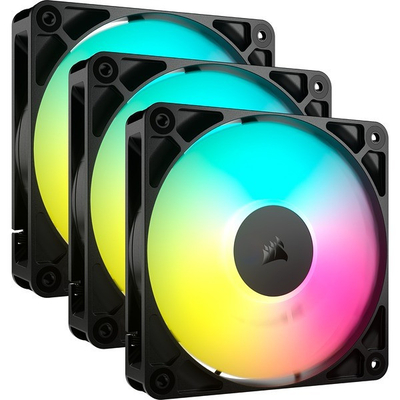 Product Case Fan 12cm Corsair Fan RS120 ARGB PWM 3x12cm Black base image