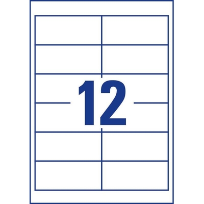 Product Αυτοκόλλητες Ετικέτες Avery Labels 97 x 42,3mm, A4 (3659) base image