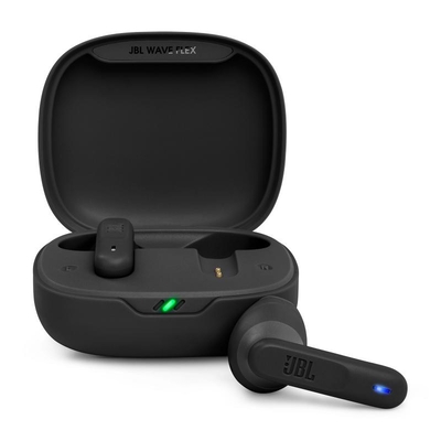 Product Bluetooth Ακουστικά JBL In-Ear Wave Flex Black (JBLWFLEXBLK) base image