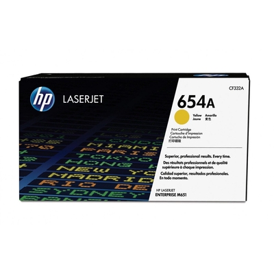 Product Toner HP Cartridge No 654A Yellow (CF332A) base image