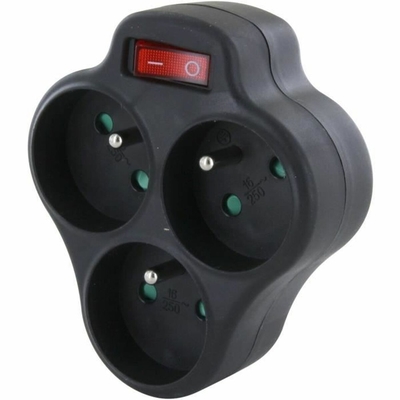 Product Πολύπριζο με 3 Πρίζες με διακόπτη Chacon Dominó 3x16A  base image