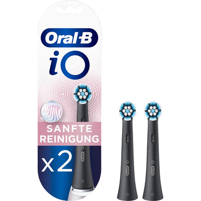 Product Ανταλλακτικές Κεφαλές για Οδοντόβουρτσα Oral-B iO Gentle Cleaning Black 2-Pack base image