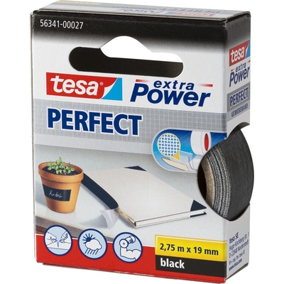 Product Αυτοκόλλητη Ταινία TESA 2,75m x 19mm extra Power Black Perfect 56341 base image