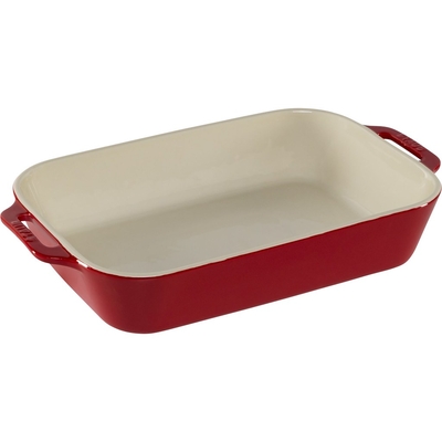 Product Πυρίμαχο Staub Oval Dish Ceramic, Cherry Red, 34x24cm base image