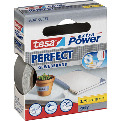 Product Αυτοκόλλητη Ταινία TESA 2,75m x 19mm extra Power Gray Perfekt 56341 base image