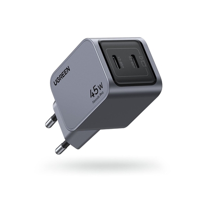 Product Φορτιστής Πρίζας Ugreen Nexode Pro 45W Dual USB-C GaN Fast EU gray base image